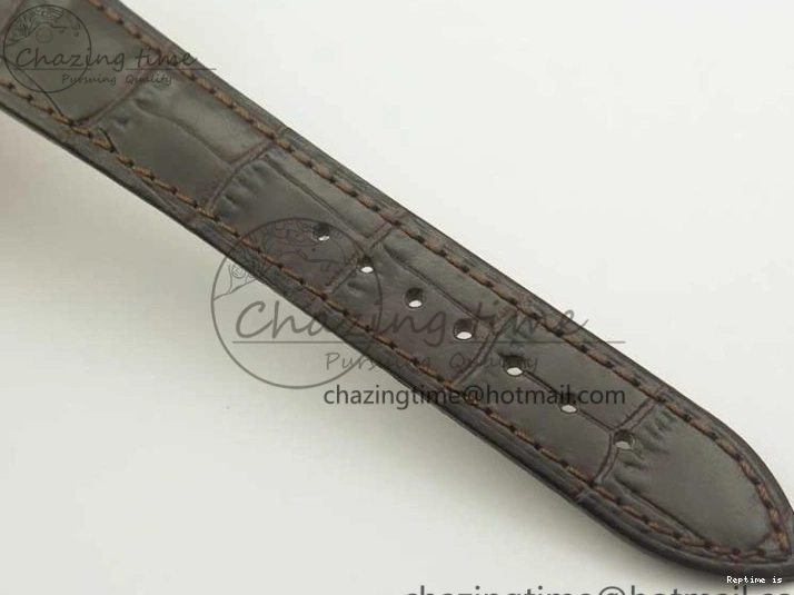 1222 Tailored Cellini Time 50509 RG MKF Best Edition Black Dial Roman Marker on Brown Leather Strap A3132 V 3406